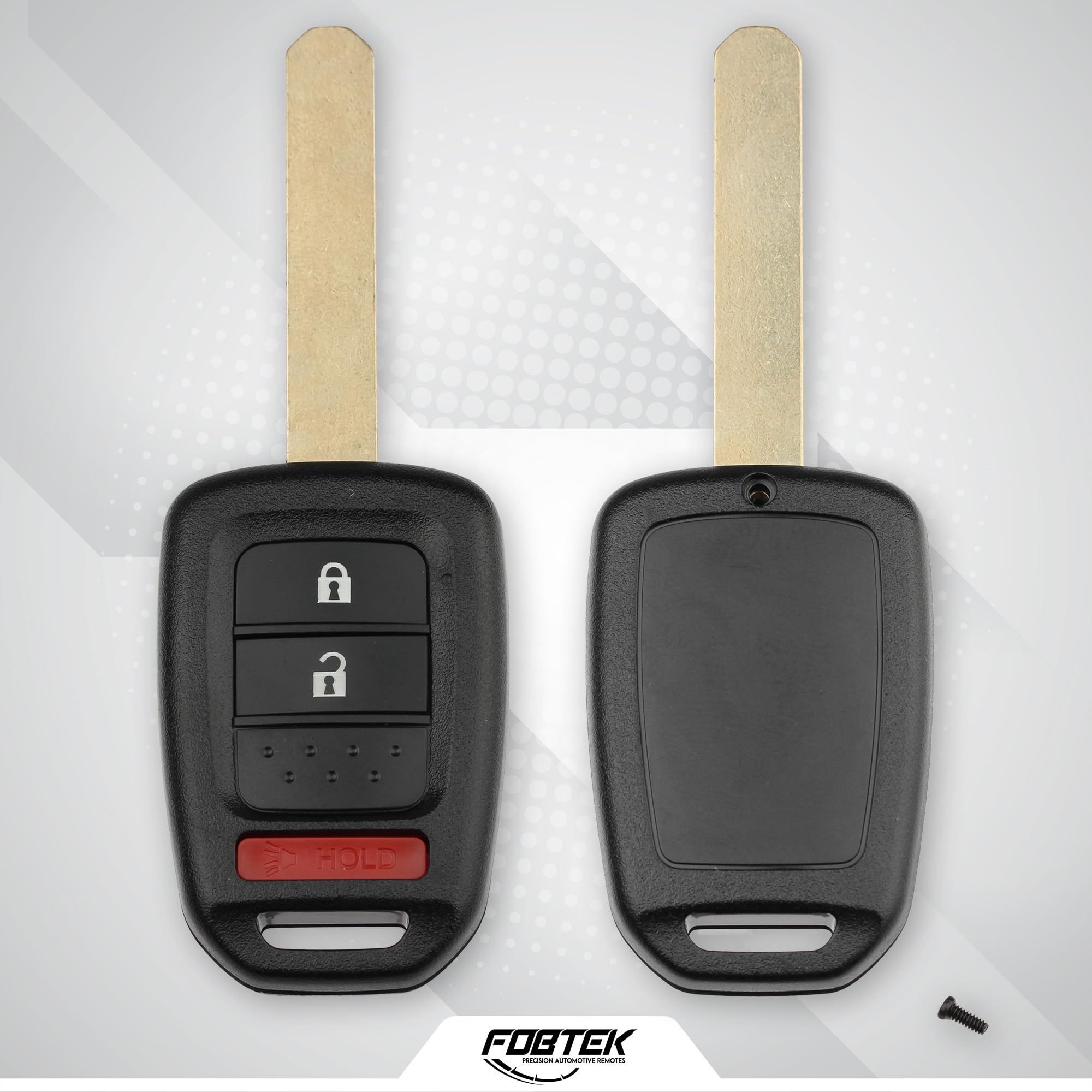 FOBTEK Key Fob Shell Case for Honda MLBHLIK6-1T, 3-Button