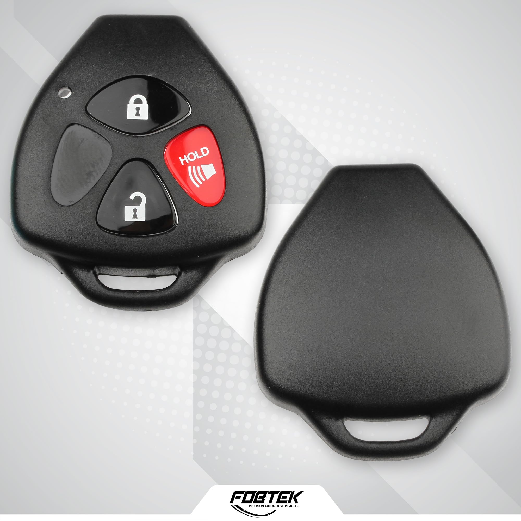 FOBTEK Key Fob Shell Case for Toyota Pontiac Scion HYQ12BBY, 3-Button