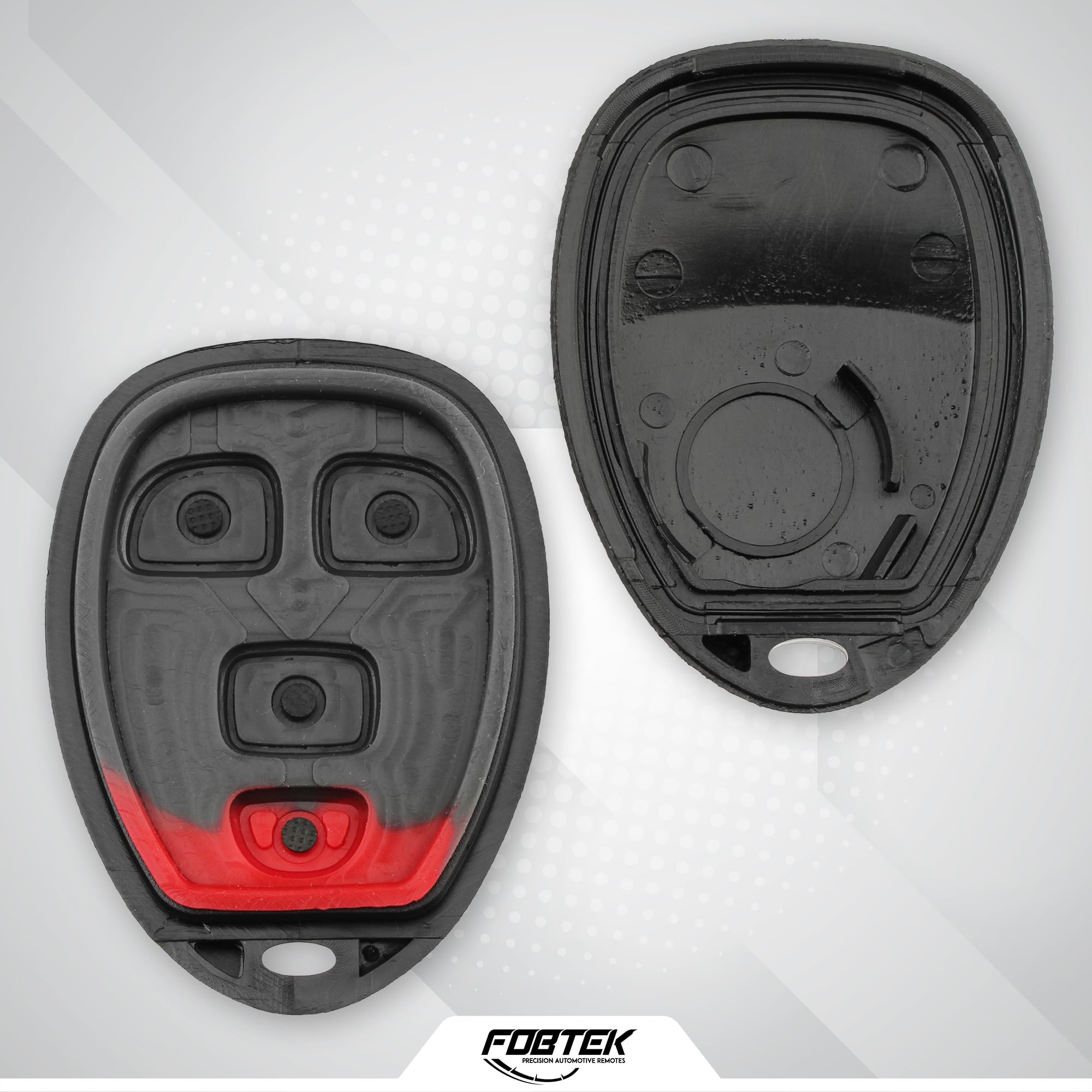 FOBTEK Key Fob Shell Case for Chevy Cadillac GMC OUC60270, 4-Button
