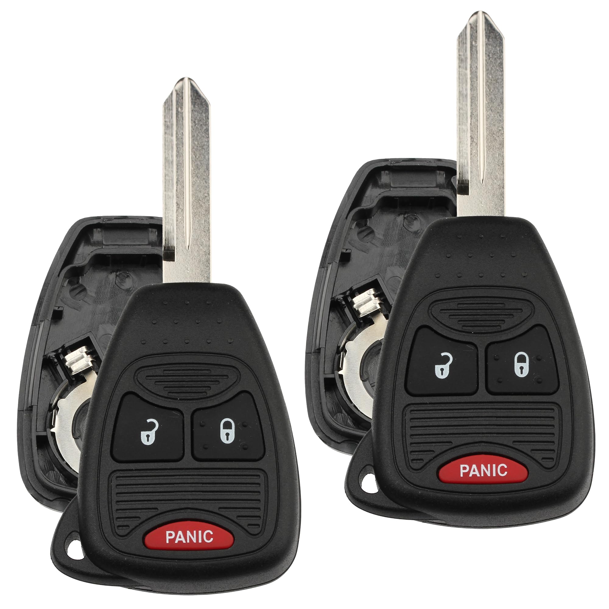 Key Fob Shell for Chrysler Jeep Dodge – OHT692427AA OHT692713AA M3N5WY72XX, 3-Button