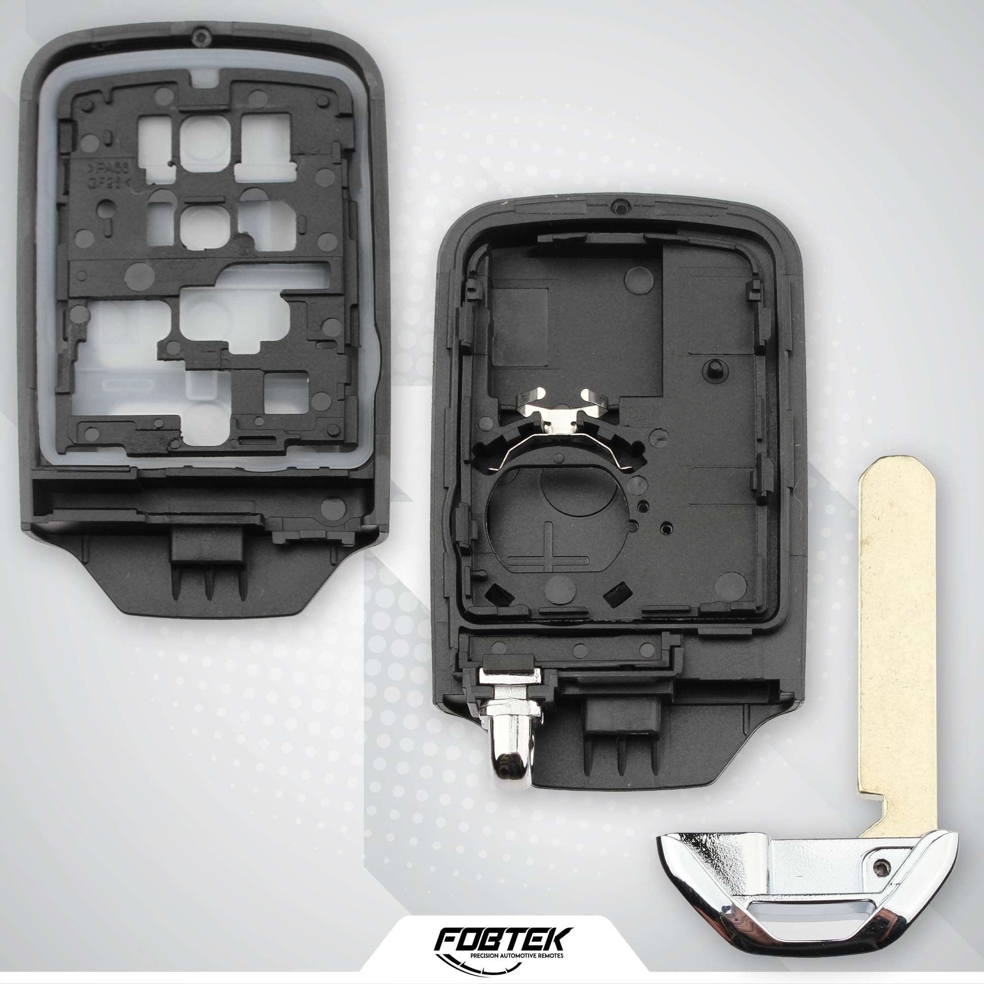 FOBTEK Smart Key Fob Shell Case for Honda KR5V1X, 4-Button
