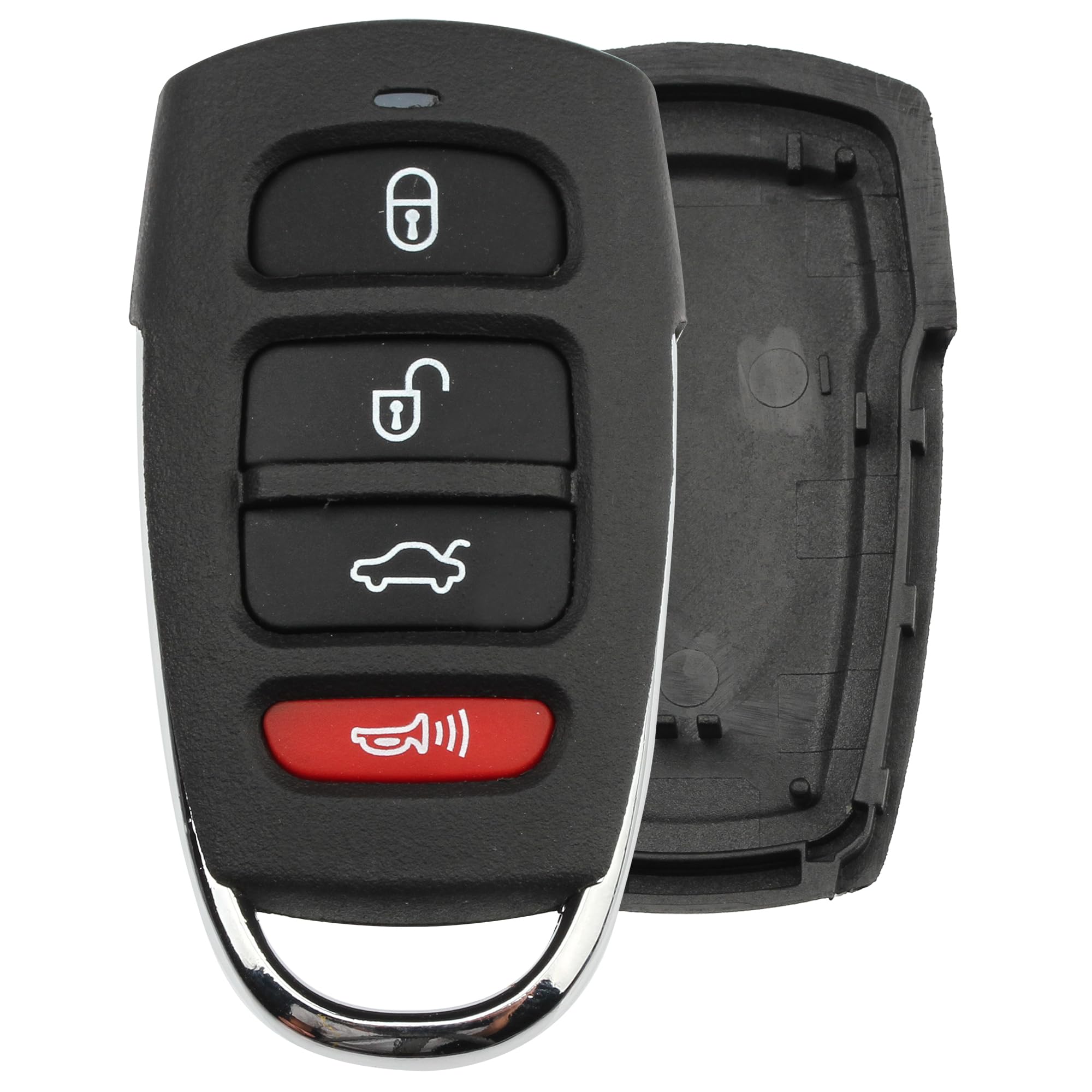 FOBTEK Key Fob Shell Case & Button Pad for Hyundai SY55WY8212, 4-Button