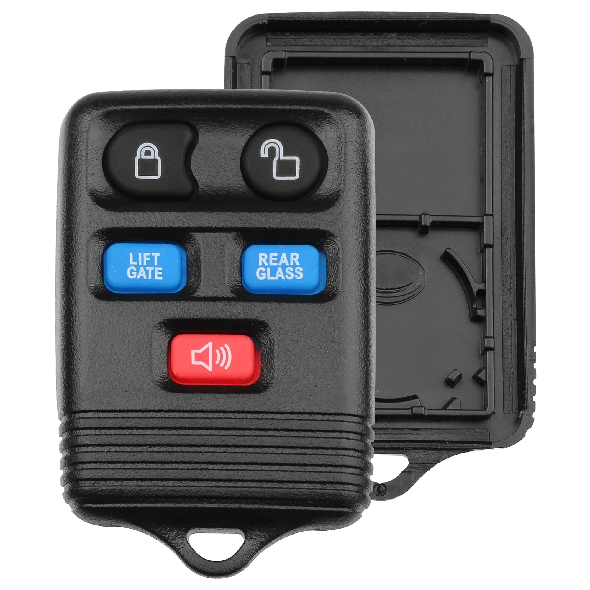 FOBTEK Key Fob Shell Case & Button Pad for Ford Lincoln CWTWB1U551