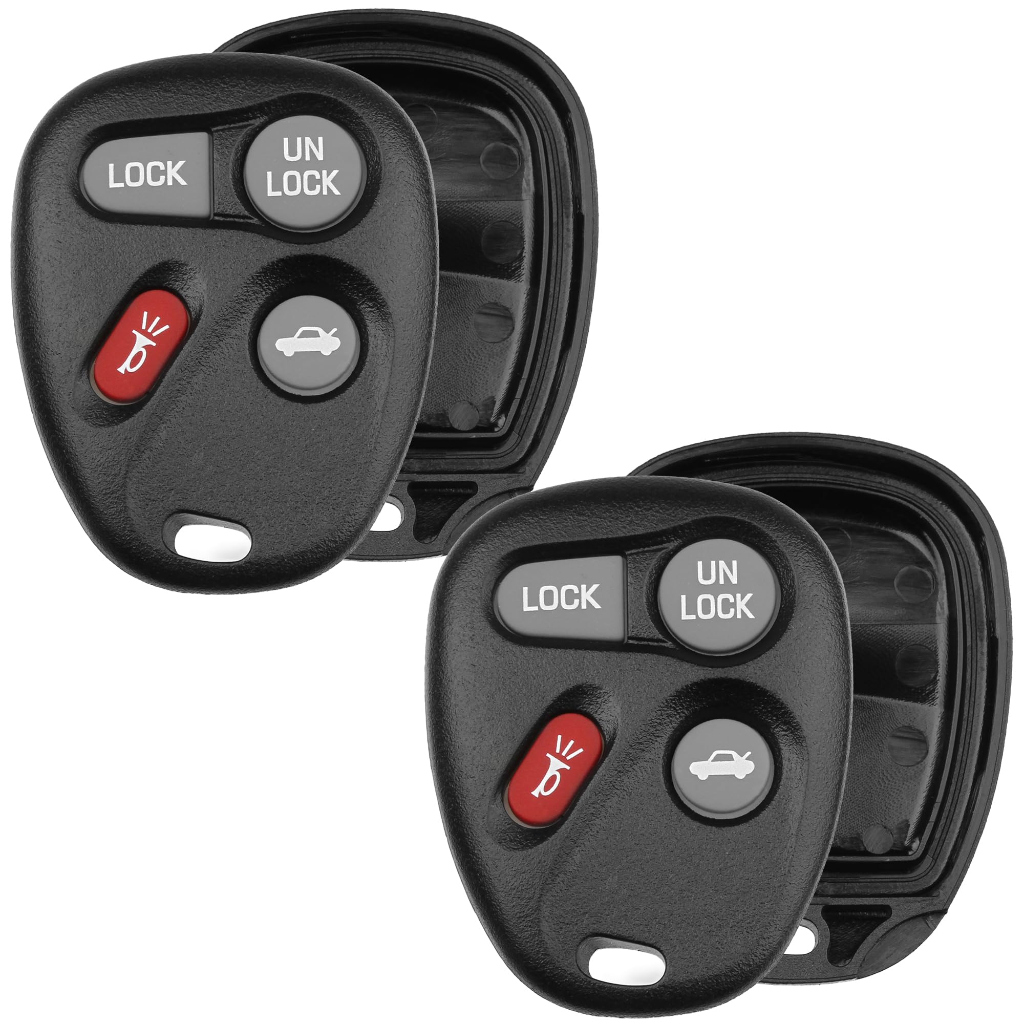 Key Fob Shell for Oldsmobile Chevy Buick – KOBLEAR1XT KOBUT1BT, 4-Button