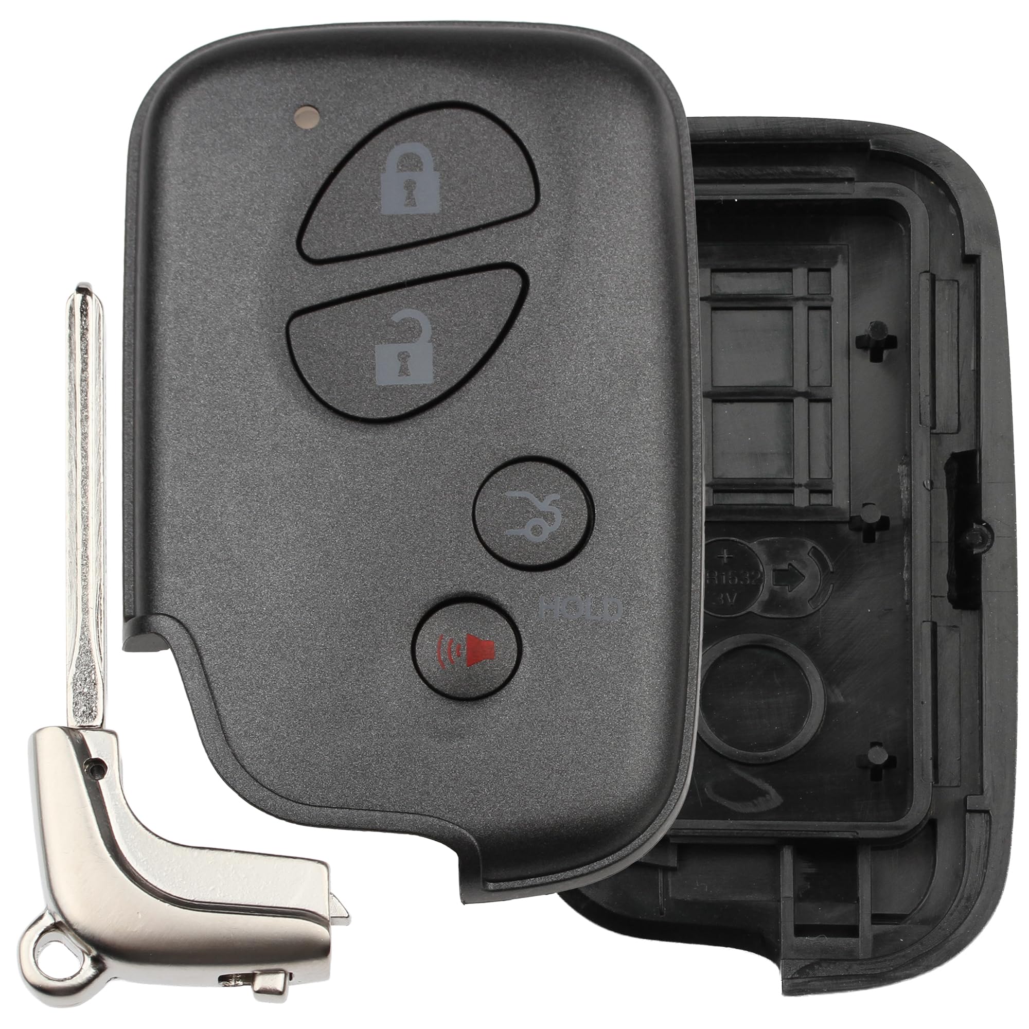 FOBTEK Smart Key Fob Shell Case for Lexus HYQ14AEM, 4-Button