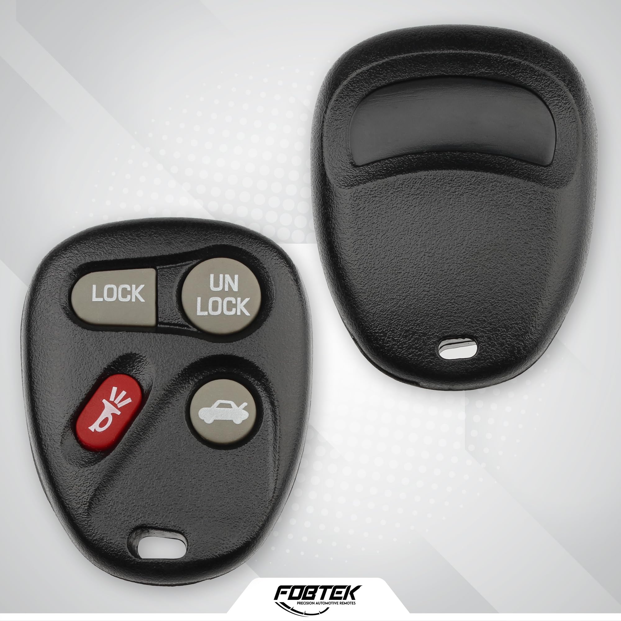 FOBTEK Key Fob Shell Case for Chevy Pontiac Cadillac ABO1502T, 4-Button