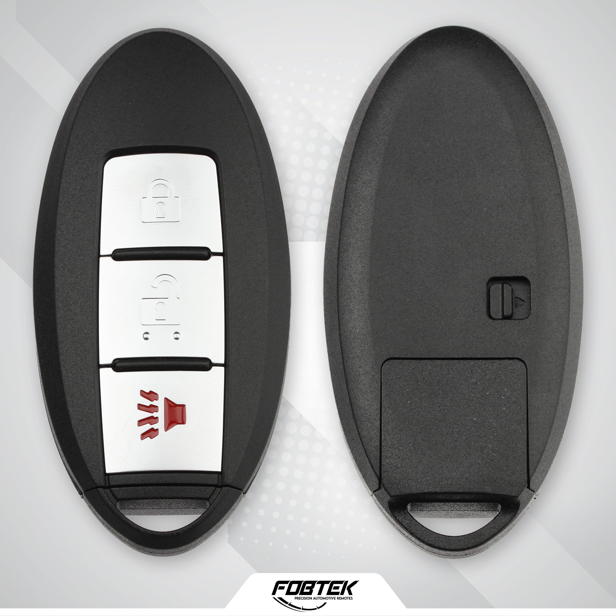 FOBTEK Smart Key Fob Shell Case for Nissan CWTWBU729, 3-Button