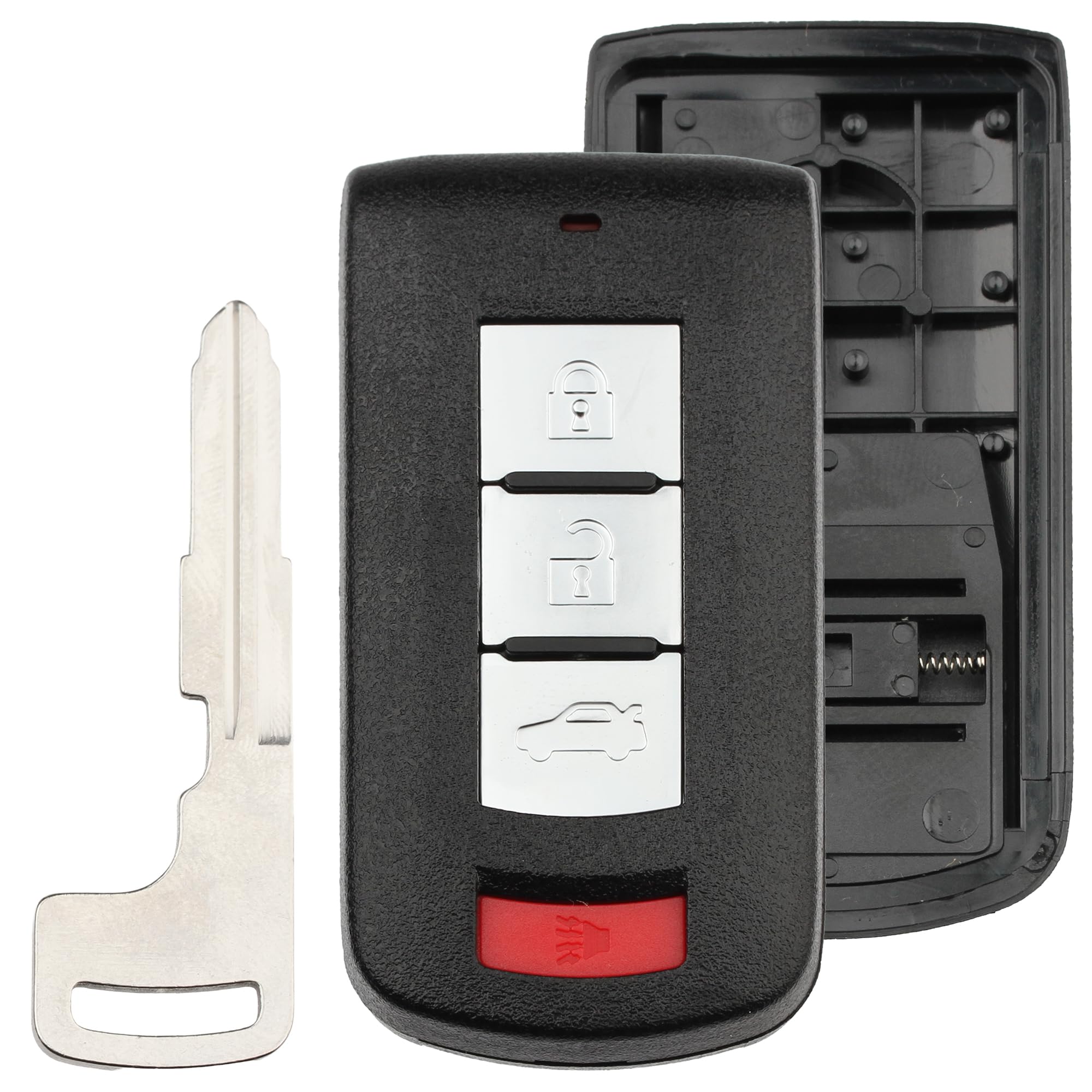 FOBTEK Smart Key Fob Shell Case for Mitsubishi OUC644M, 4-Button