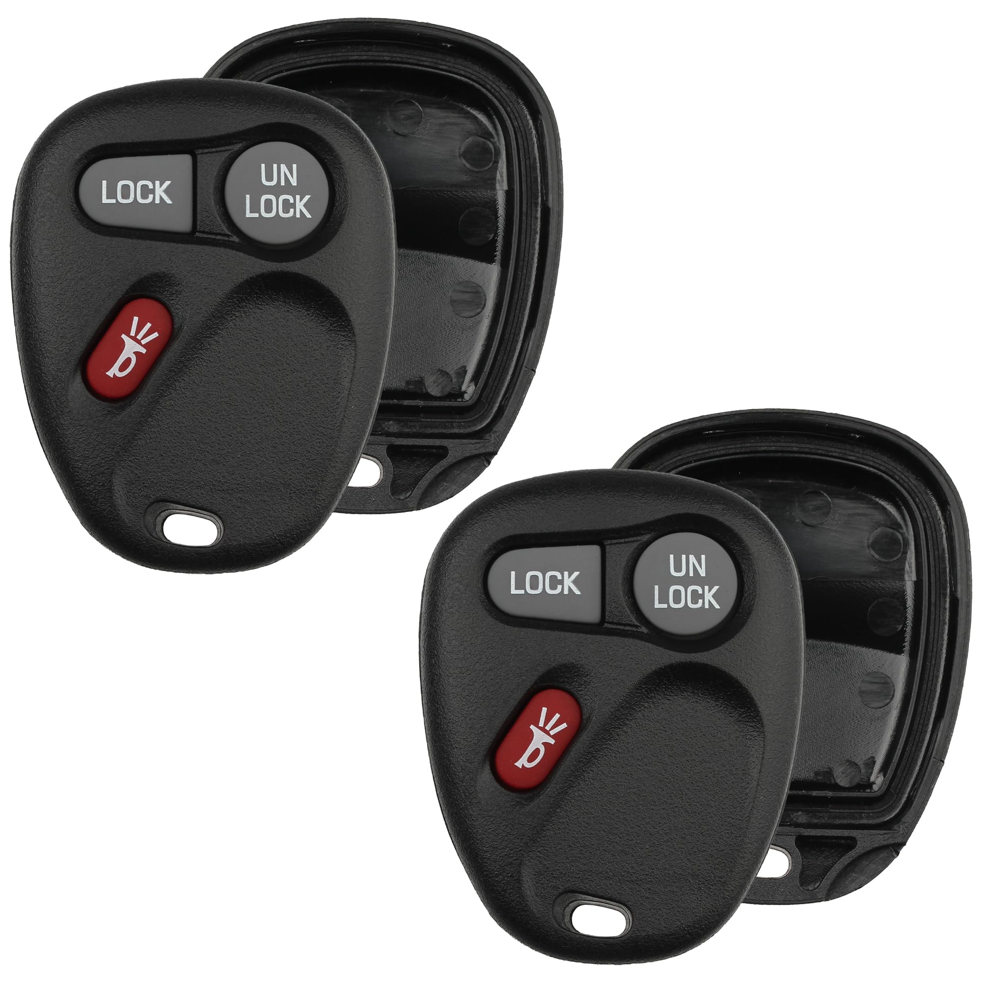 Key Fob Shell for Chevy GMC Cadillac – KOBLEAR1XT KOBUT1BT, 3-Button