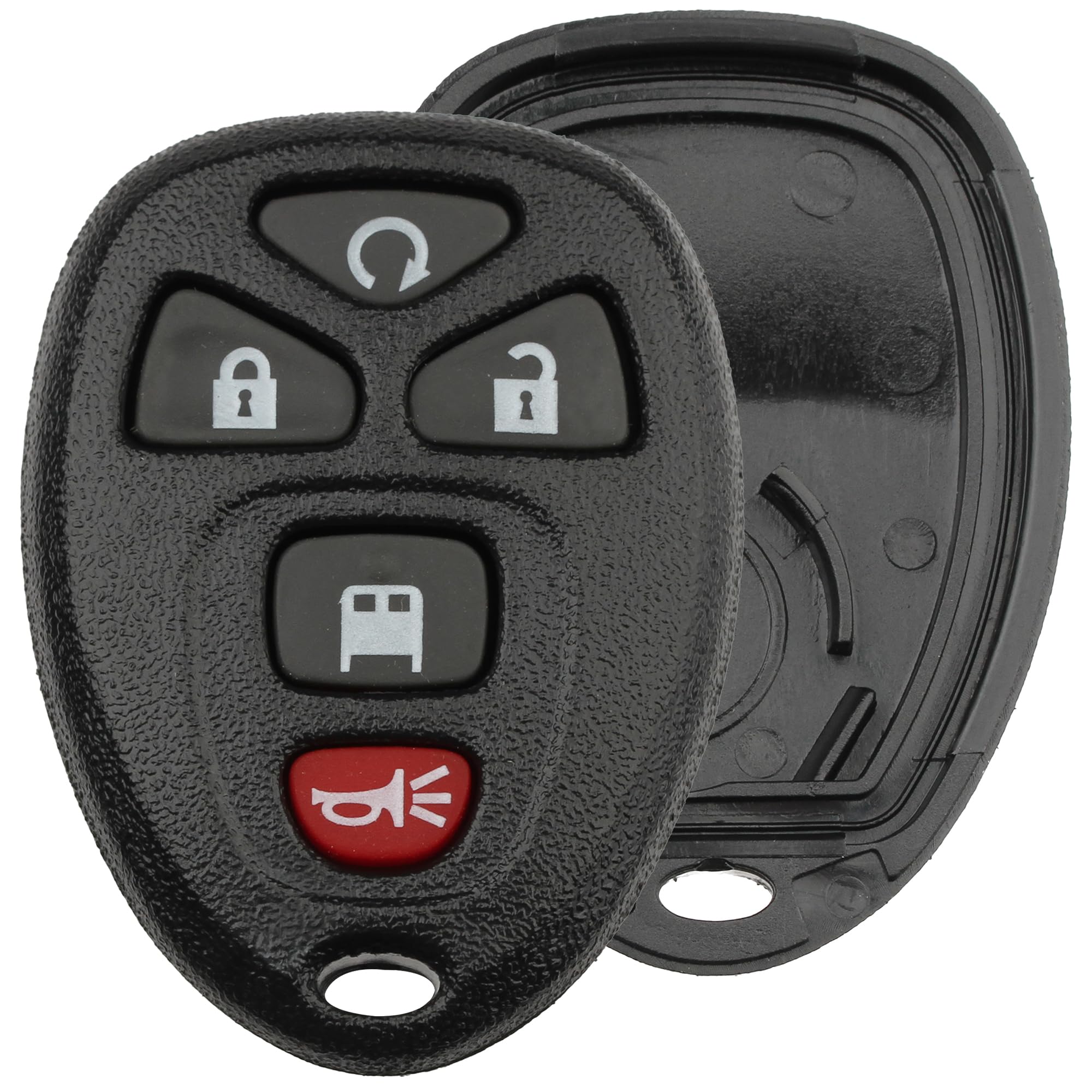 FOBTEK Key Fob Shell Case & Button Pad for Chevy GMC OUC60270, 5-Button