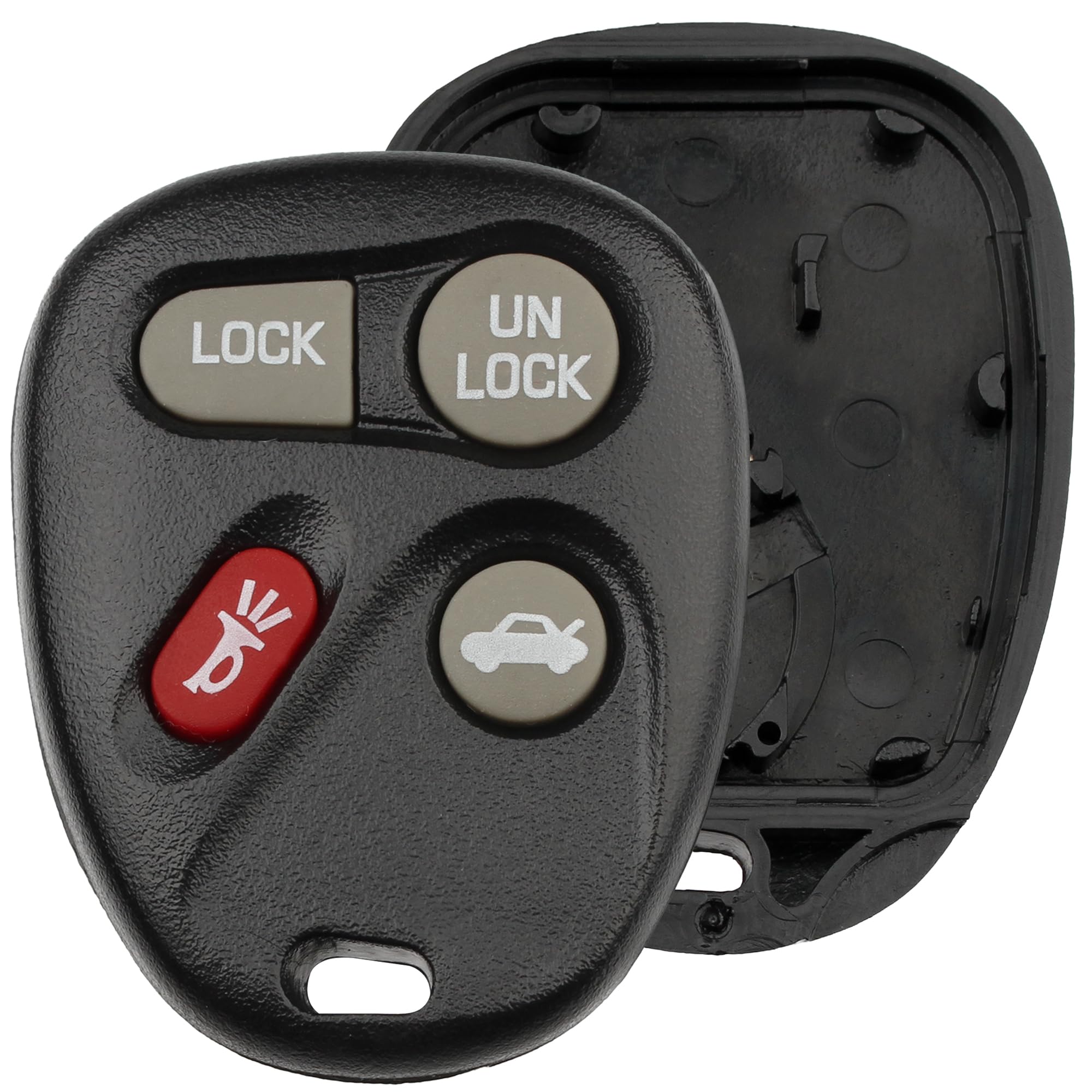FOBTEK Key Fob Shell Case for Chevy Pontiac Cadillac ABO1502T, 4-Button