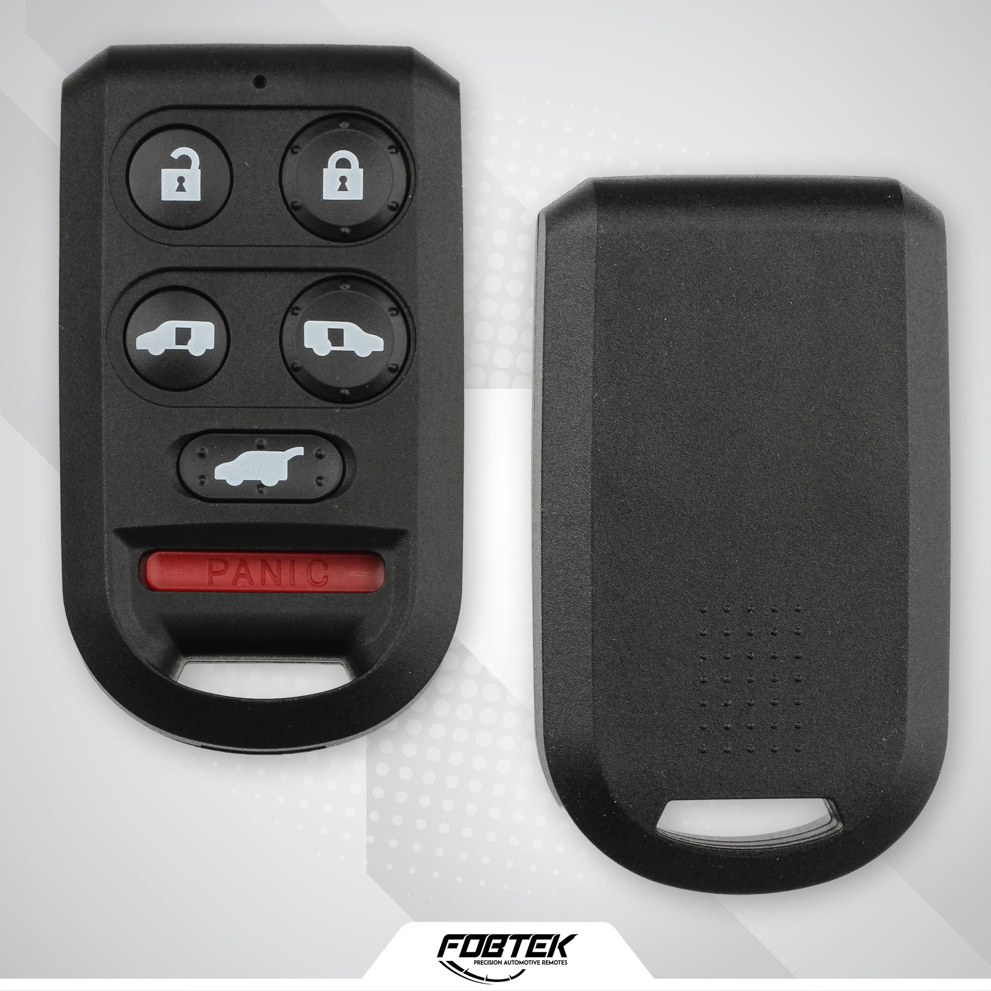 FOBTEK Key Fob Shell Case & Button Pad for Honda OUCG8D-399H-A, 6-Button