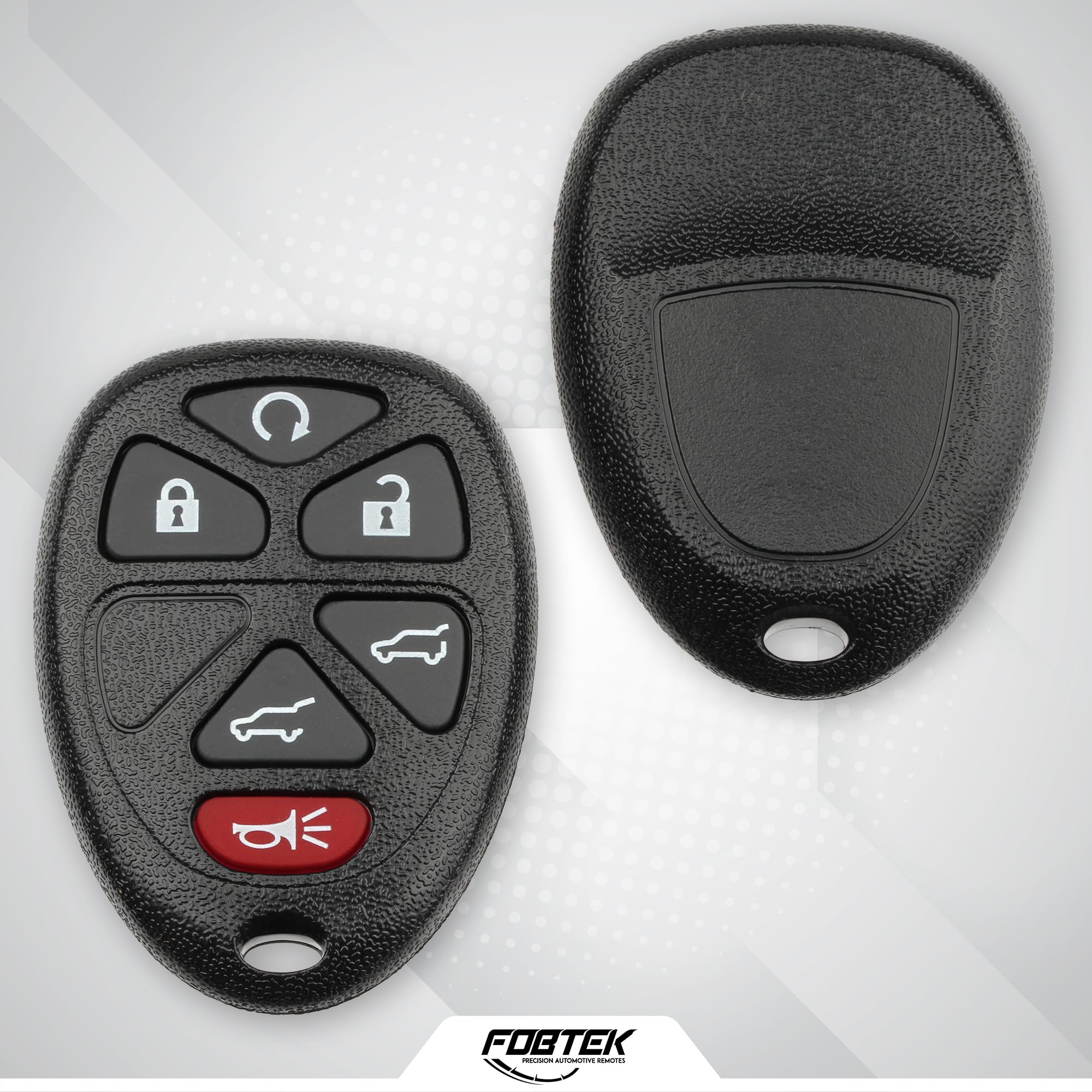 FOBTEK Key Fob Shell Case & Button Pad for Chevy Cadillac GMC OUC60270