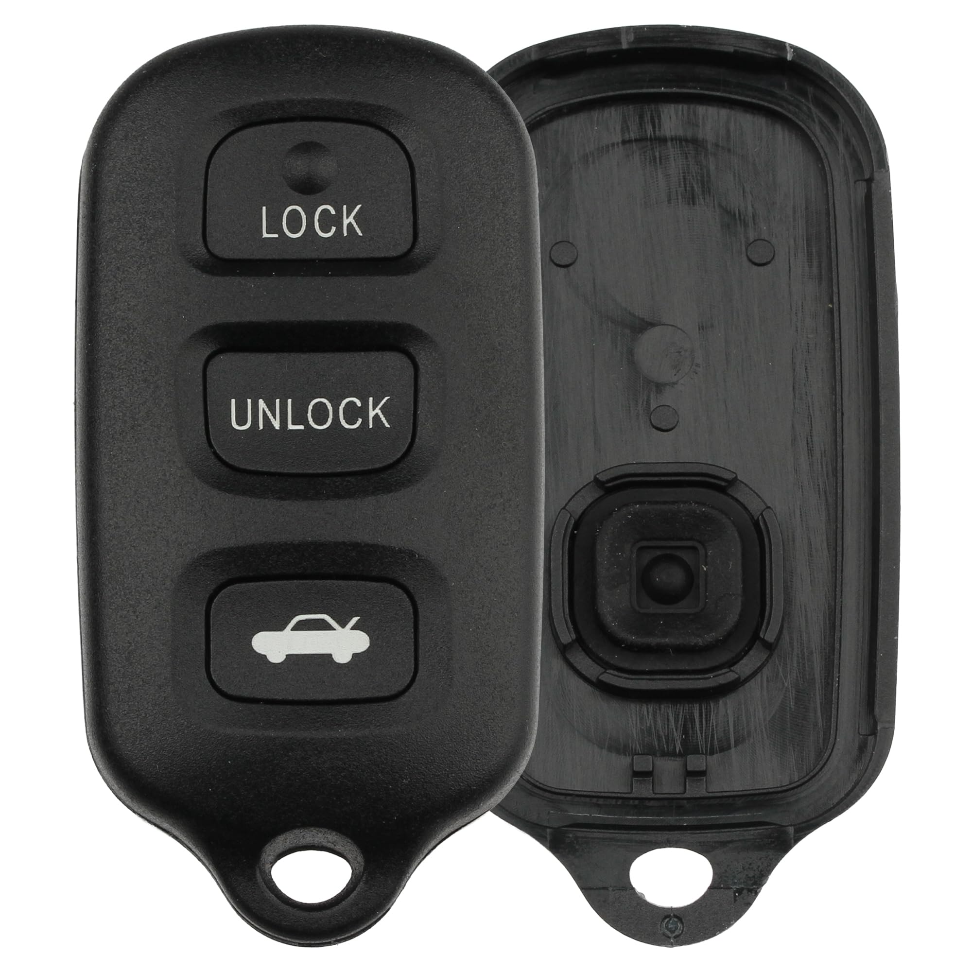 FOBTEK Key Fob Shell Case & Button Pad for Toyota Lexus HYQ12BAN, 3-Button
