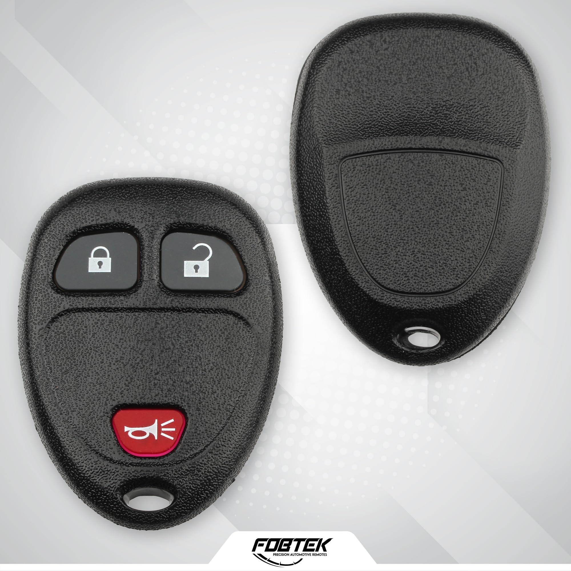 FOBTEK Key Fob Shell Case & Button Pad for Chevy GMC Cadillac OUC60270