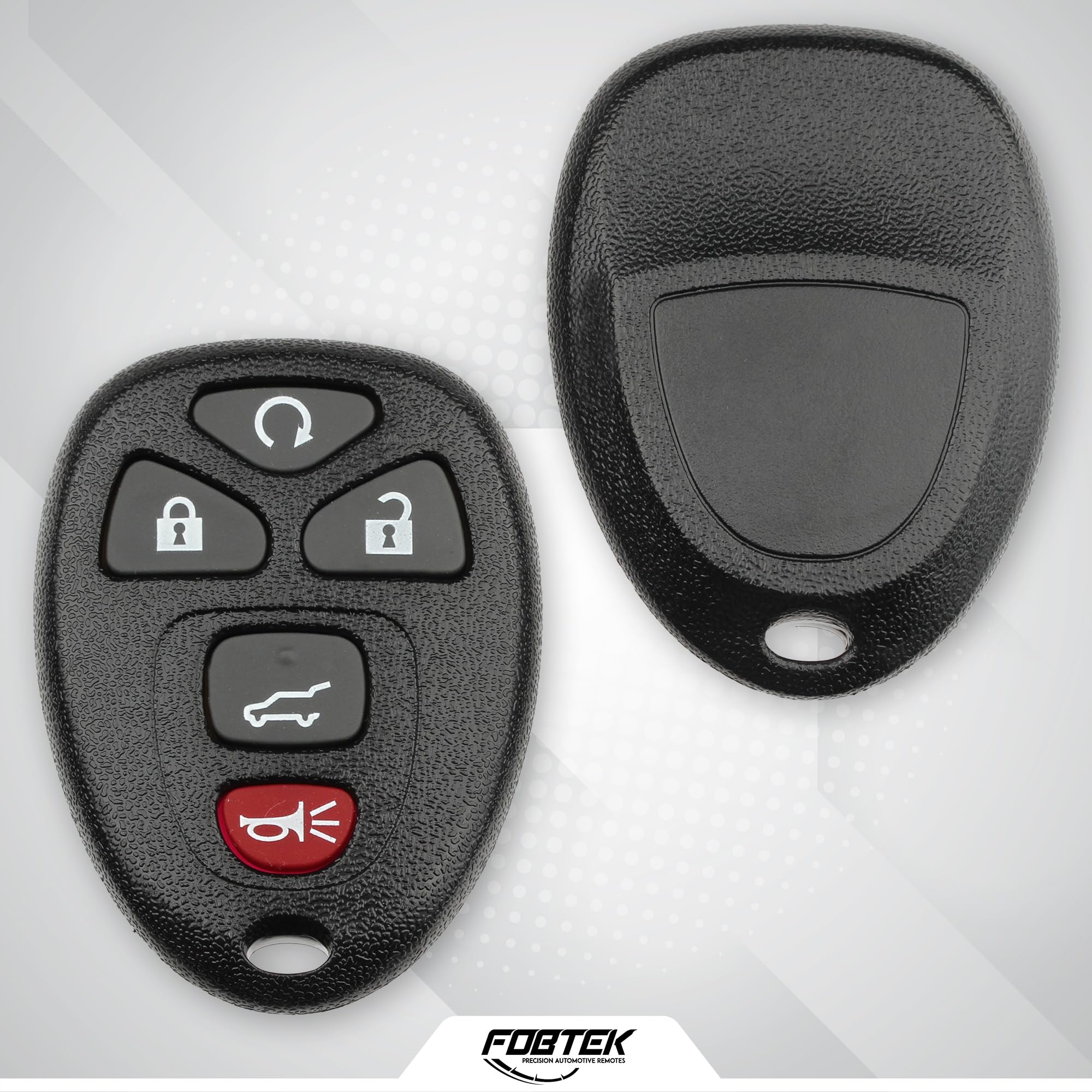 FOBTEK Key Fob Shell Case for Chevy Cadillac GMC OUC60270, 4-Button