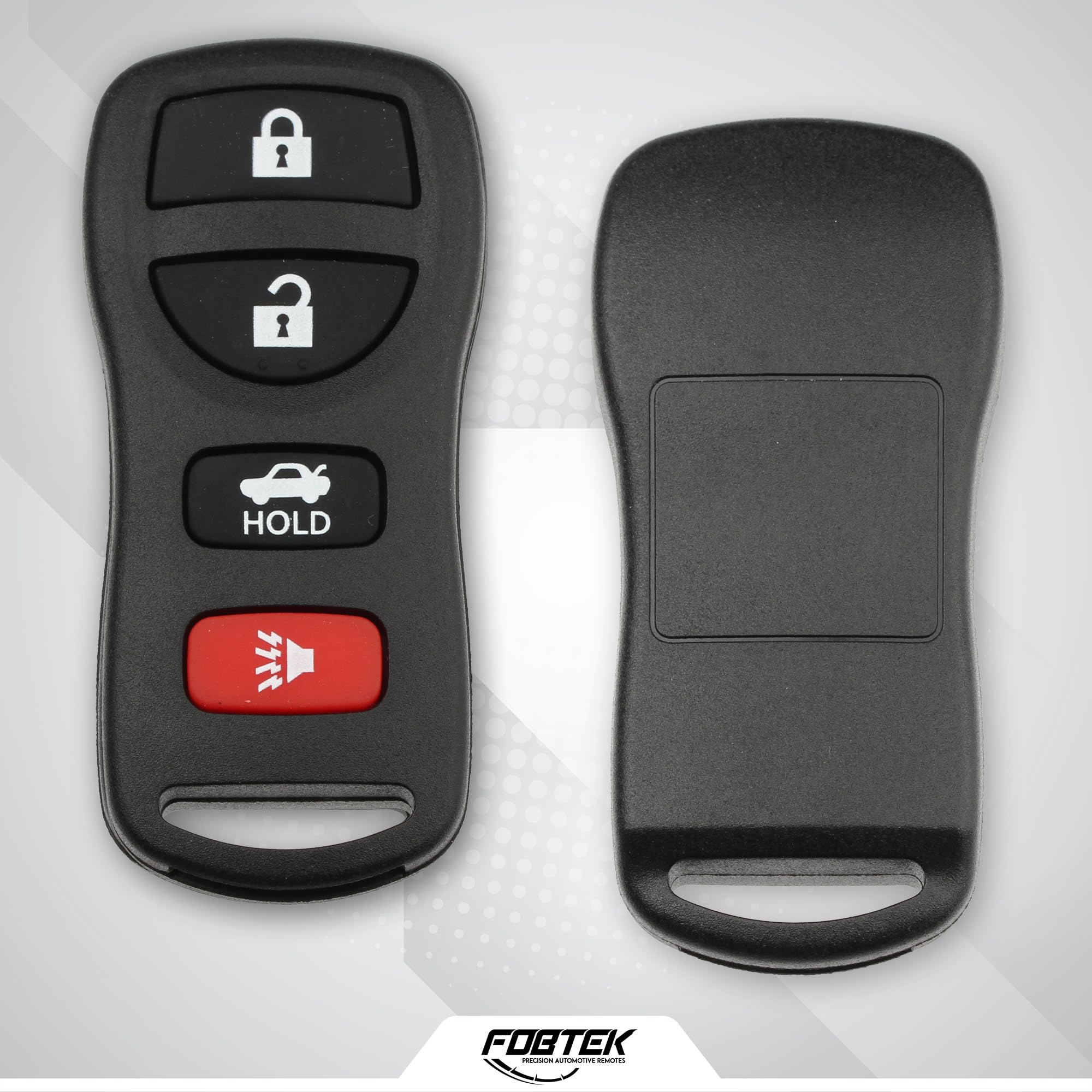 FOBTEK Key Fob Shell Case for Nissan Infiniti KBRASTU15, 4-Button