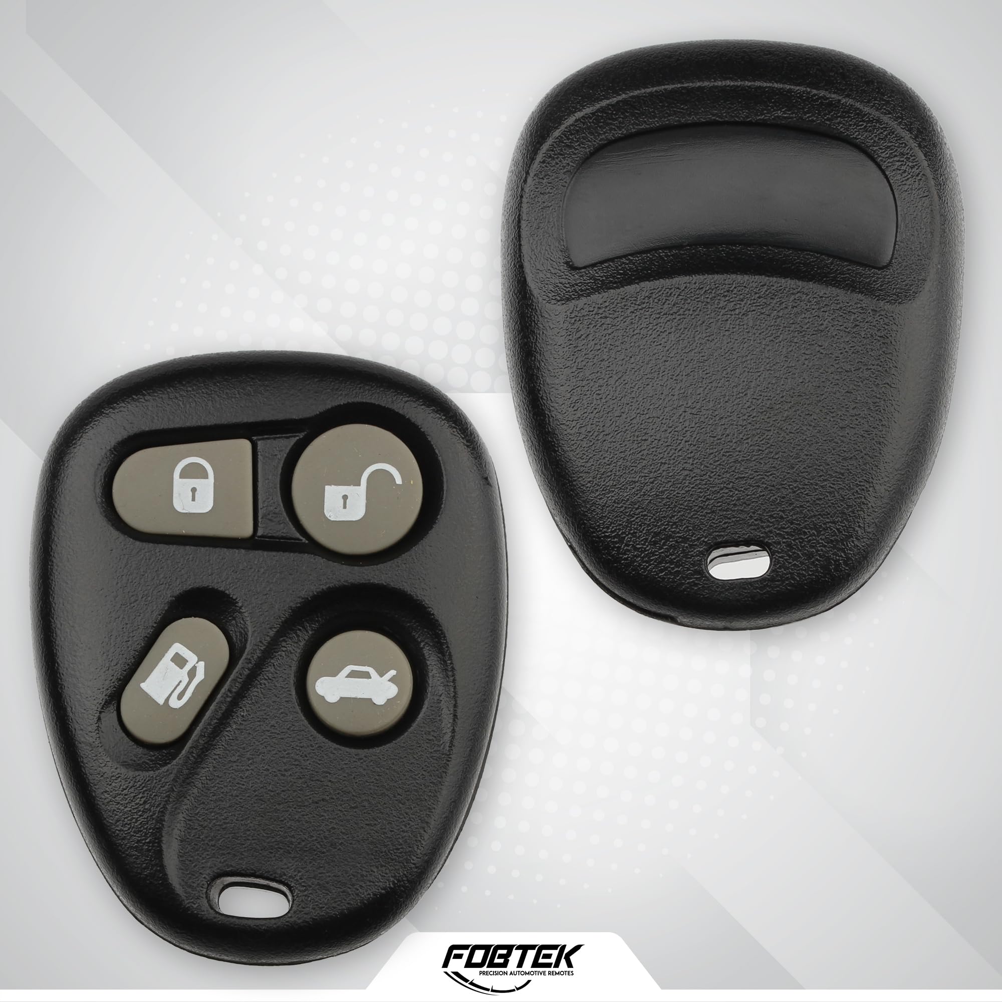 FOBTEK Key Fob Shell Case for Cadillac KOBLEAR1XT, 4-Button