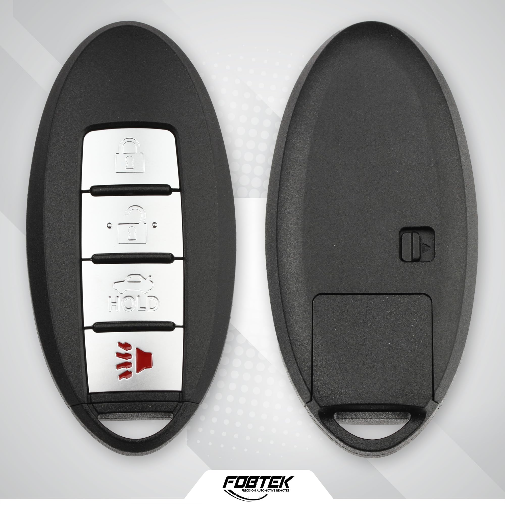 FOBTEK Smart Key Fob Shell Case for Infiniti FX35 FX37 G35 G37, 4-Button