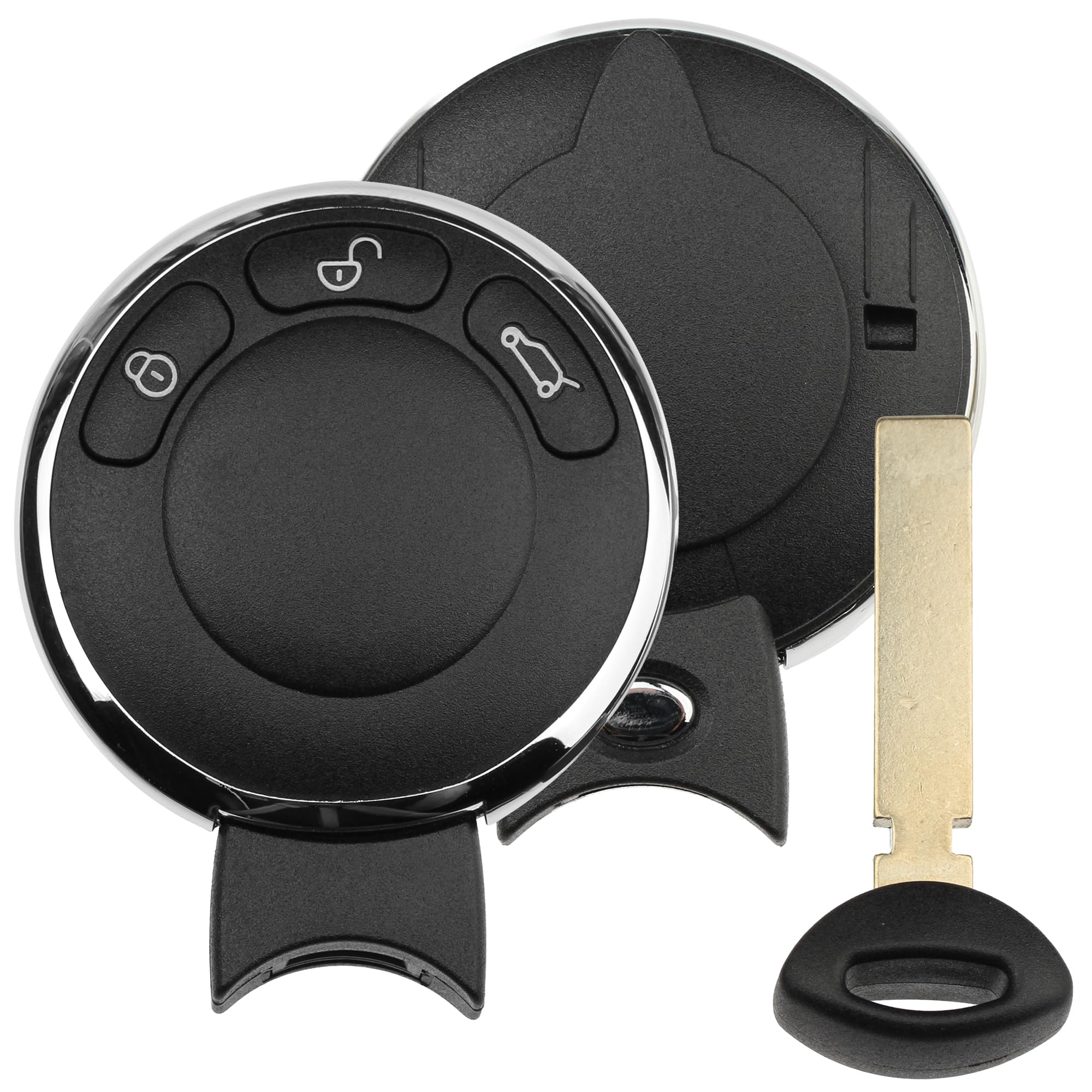 FOBTEK Smart Key Fob Shell Case & Button Pad for Mini KR55WK49333, 3-Button