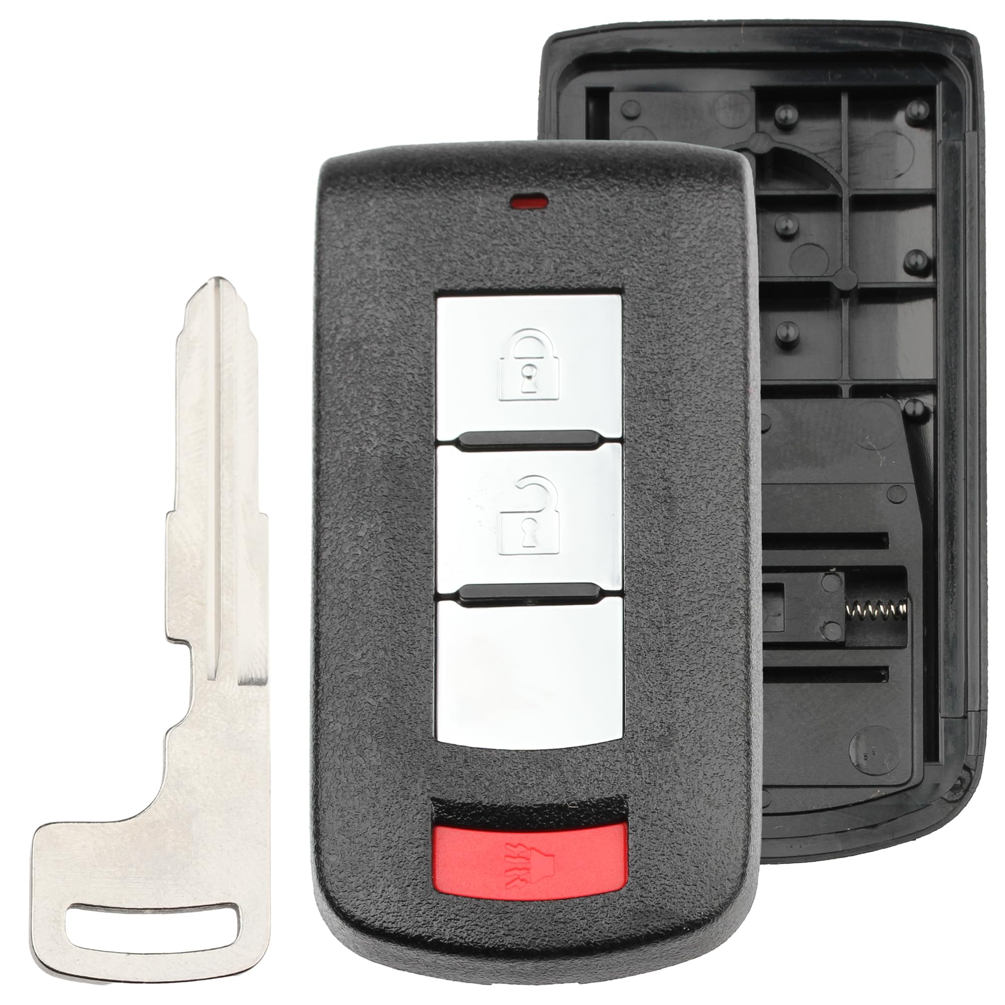 FOBTEK Smart Key Fob Shell Case for Mitsubishi OUC644M, 3-Button