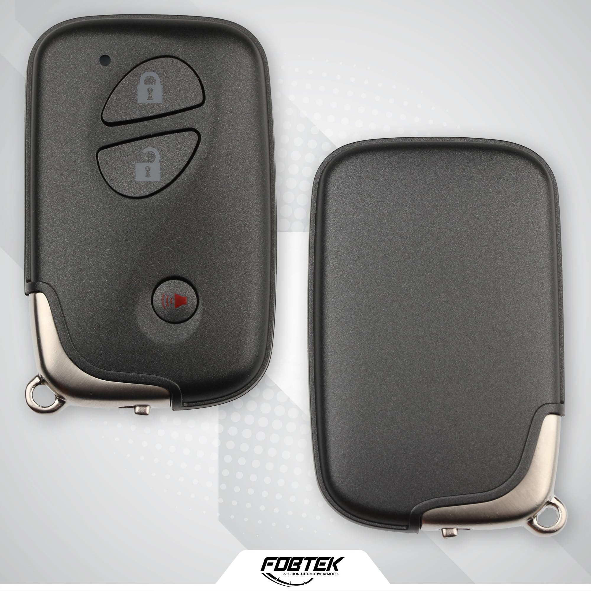 FOBTEK Smart Key Fob Shell Case & Button Pad for Lexus HYQ14AAB, 3-Button