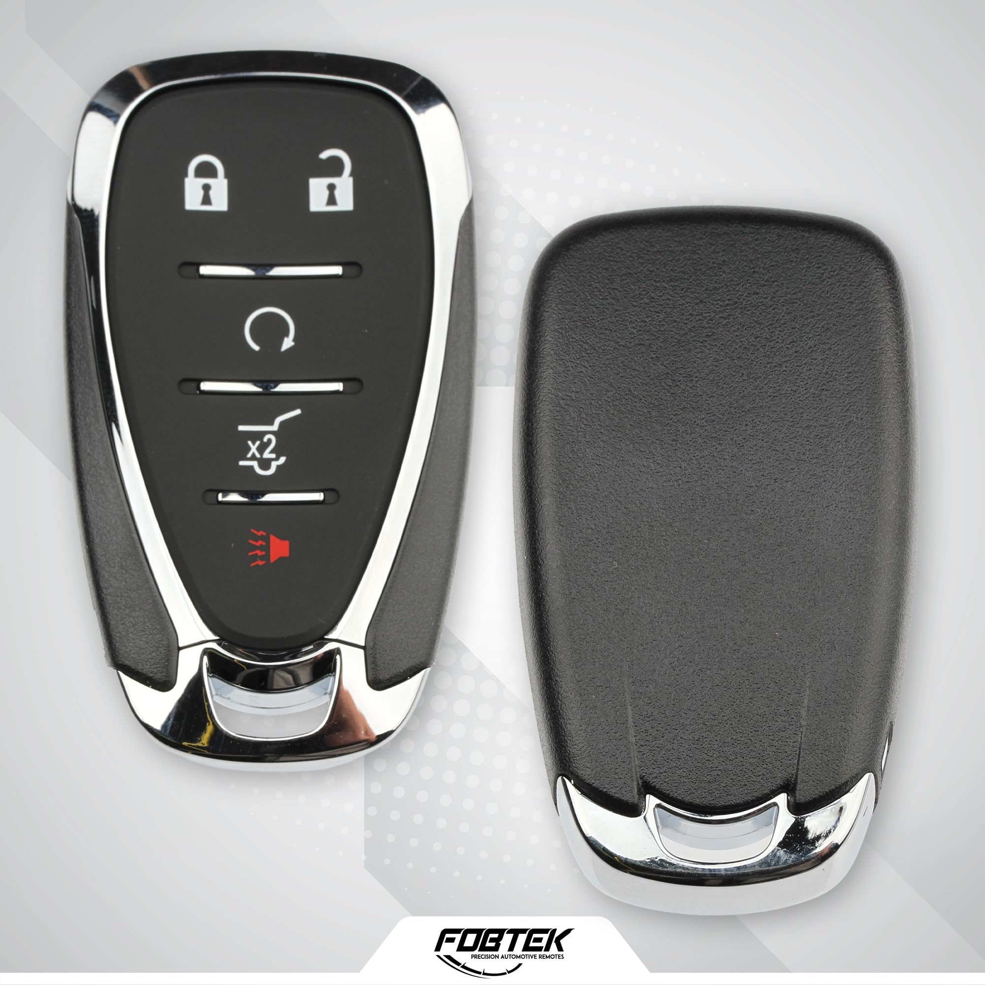 FOBTEK Smart Key Fob Shell Case for Chevy HYQ4EA, 5-Button