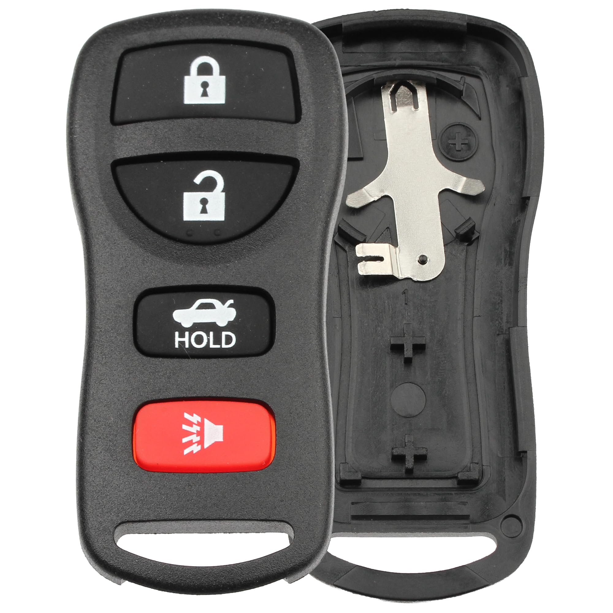 FOBTEK Key Fob Shell Case for Nissan Infiniti KBRASTU15, 4-Button
