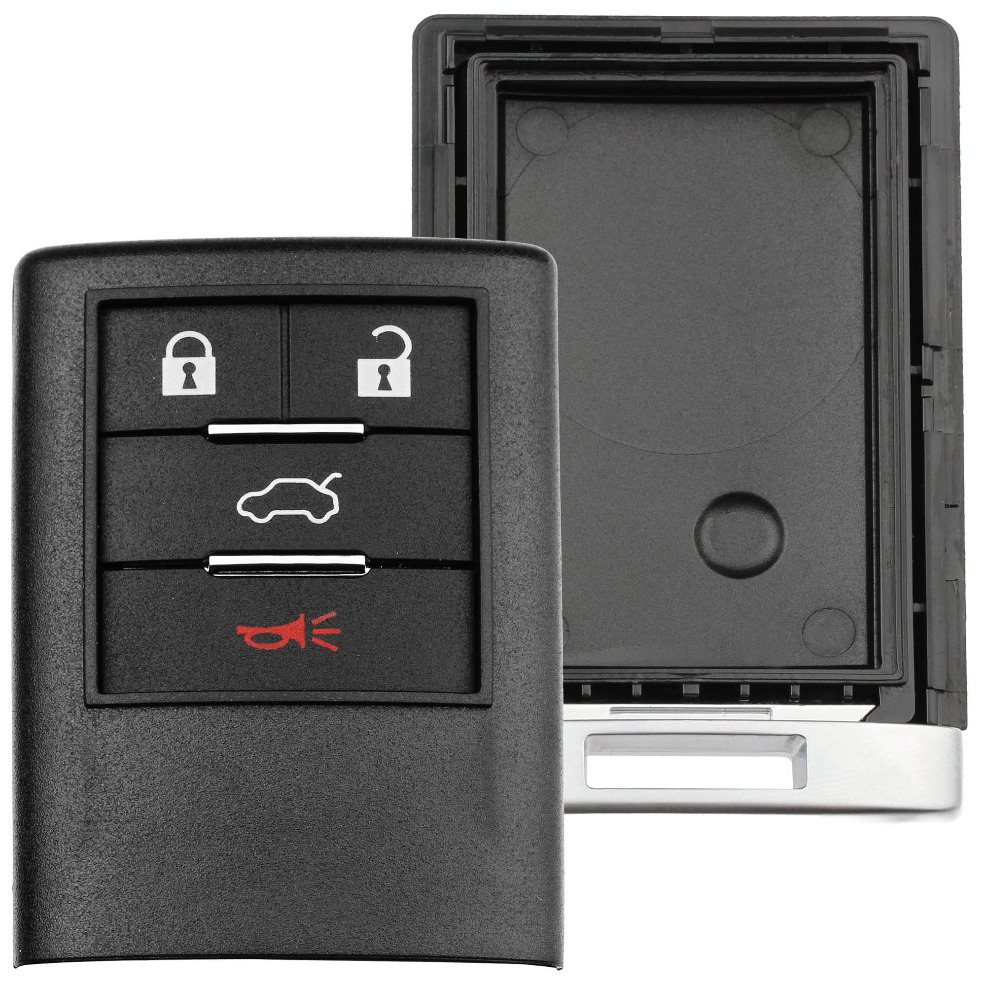 FOBTEK Key Fob Shell Case & Button Pad for Cadillac Chevy GMC OUC6000066
